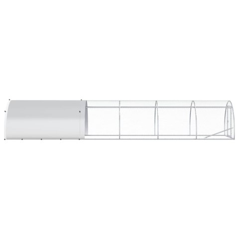 VidaXL Kurnik srebrny 600 x 150 x 100 cm Stal ocynkowana