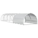 VidaXL Kurnik srebrny 600 x 150 x 100 cm Stal ocynkowana