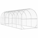 VidaXL Kurnik srebrny 600 x 200 x 200 cm Stal ocynkowana