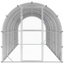VidaXL Kurnik srebrny 600 x 200 x 200 cm Stal ocynkowana