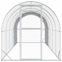 VidaXL Kurnik srebrny 600 x 200 x 200 cm Stal ocynkowana