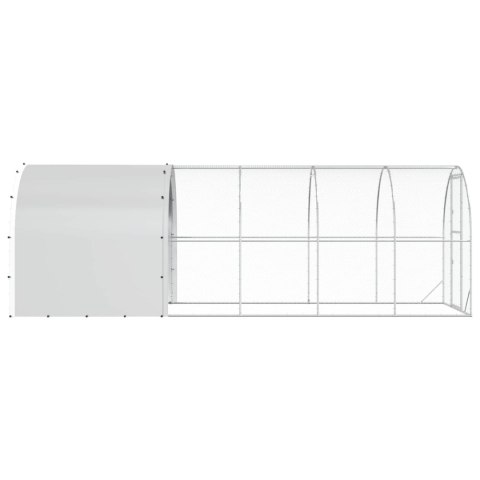 VidaXL Kurnik srebrny 600 x 200 x 200 cm Stal ocynkowana