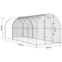 VidaXL Kurnik srebrny 600 x 200 x 200 cm Stal ocynkowana