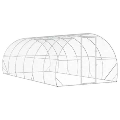 VidaXL Kurnik srebrny 600 x 300 x 200 cm Stal ocynkowana