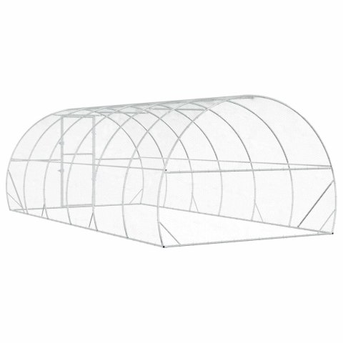 VidaXL Kurnik srebrny 600 x 300 x 200 cm Stal ocynkowana