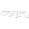 VidaXL Kurnik srebrny 800 x 150 x 100 cm Stal ocynkowana