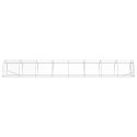 VidaXL Kurnik srebrny 800 x 150 x 100 cm Stal ocynkowana