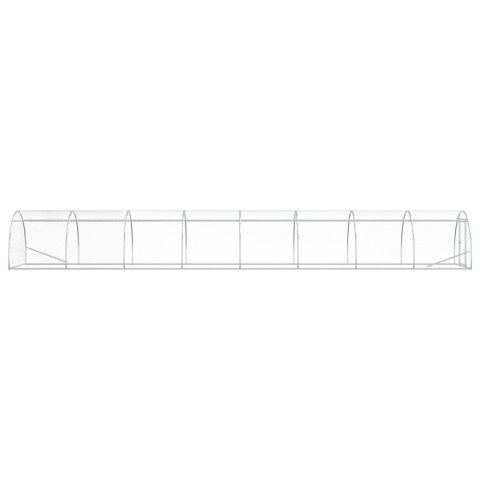 VidaXL Kurnik srebrny 800 x 150 x 100 cm Stal ocynkowana
