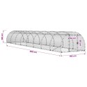 VidaXL Kurnik srebrny 800 x 150 x 100 cm Stal ocynkowana