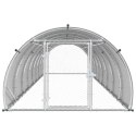 VidaXL Kurnik srebrny 800 x 150 x 100 cm Stal ocynkowana