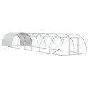 VidaXL Kurnik srebrny 800 x 150 x 100 cm Stal ocynkowana
