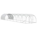 VidaXL Kurnik srebrny 800 x 150 x 100 cm Stal ocynkowana