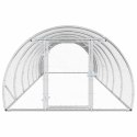VidaXL Kurnik srebrny 800 x 150 x 100 cm Stal ocynkowana