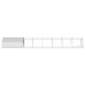 VidaXL Kurnik srebrny 800 x 150 x 100 cm Stal ocynkowana