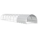 VidaXL Kurnik srebrny 800 x 150 x 100 cm Stal ocynkowana