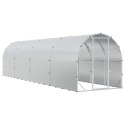 VidaXL Kurnik srebrny 800 x 200 x 200 cm Stal ocynkowana
