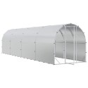 VidaXL Kurnik srebrny 800 x 200 x 200 cm Stal ocynkowana