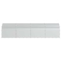 VidaXL Kurnik srebrny 800 x 200 x 200 cm Stal ocynkowana
