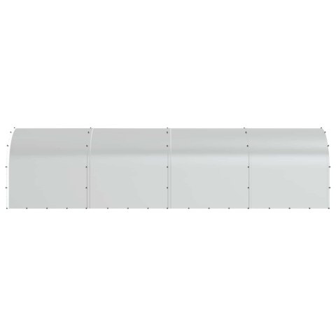 VidaXL Kurnik srebrny 800 x 200 x 200 cm Stal ocynkowana