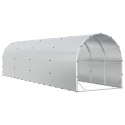 VidaXL Kurnik srebrny 800 x 200 x 200 cm Stal ocynkowana