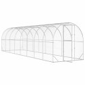 VidaXL Kurnik srebrny 800 x 200 x 200 cm Stal ocynkowana