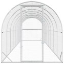 VidaXL Kurnik srebrny 800 x 200 x 200 cm Stal ocynkowana
