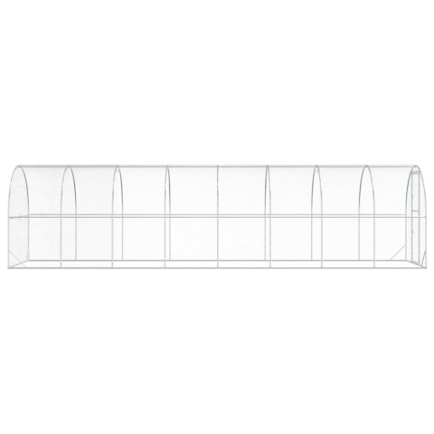 VidaXL Kurnik srebrny 800 x 200 x 200 cm Stal ocynkowana