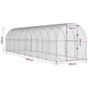 VidaXL Kurnik srebrny 800 x 200 x 200 cm Stal ocynkowana