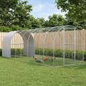 VidaXL Kurnik srebrny 800 x 200 x 200 cm Stal ocynkowana