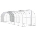 VidaXL Kurnik srebrny 800 x 200 x 200 cm Stal ocynkowana