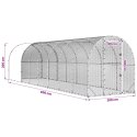VidaXL Kurnik srebrny 800 x 200 x 200 cm Stal ocynkowana