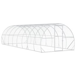 VidaXL Kurnik srebrny 800 x 300 x 200 cm Stal ocynkowana