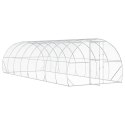 VidaXL Kurnik srebrny 800 x 300 x 200 cm Stal ocynkowana