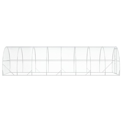 VidaXL Kurnik srebrny 800 x 300 x 200 cm Stal ocynkowana