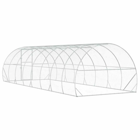 VidaXL Kurnik srebrny 800 x 300 x 200 cm Stal ocynkowana