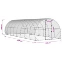 VidaXL Kurnik srebrny 800 x 300 x 200 cm Stal ocynkowana