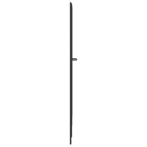 PARAWAN PRYSZNICOWY CZARNY 168 X 140 CM ALUMINIUM