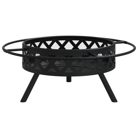 VidaXL Palenisko z pogrzebaczem, 70 cm, XXL, stal