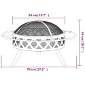 VidaXL Palenisko z pogrzebaczem, 70 cm, XXL, stal