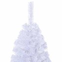 VidaXL Sztuczna choinka o grubych gałązkach, biała, 240 cm, PVC