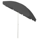 PARASOL PLAŻOWY, ANTRACYTOWY, 300 CM