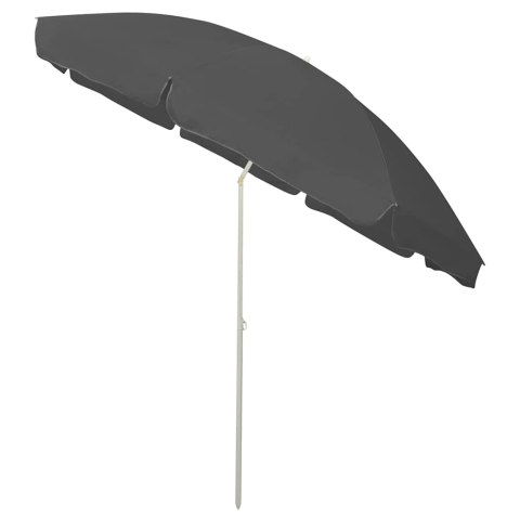 PARASOL PLAŻOWY, ANTRACYTOWY, 300 CM