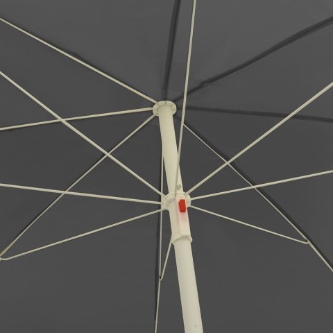 PARASOL PLAŻOWY, ANTRACYTOWY, 300 CM