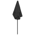 PARASOL PLAŻOWY, CZARNY, 180X120 CM