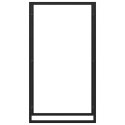 VidaXL Stojak na drewno opałowe matowy czarny 80x28x154 cm stalowy