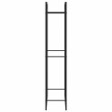 VidaXL Stojak na drewno opałowe matowy czarny 80x28x154 cm stalowy