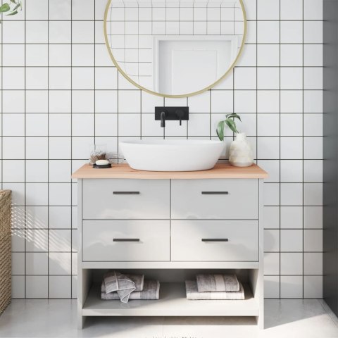 VidaXL Blat do łazienki, 100x30x2 cm, surowe lite drewno