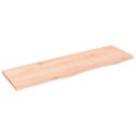 VidaXL Blat do łazienki, 100x30x2 cm, surowe lite drewno