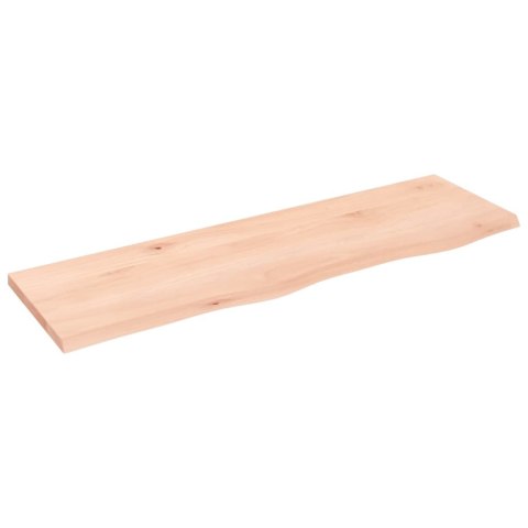 VidaXL Blat do łazienki, 100x30x2 cm, surowe lite drewno