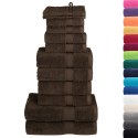 VidaXL 12-cz. zestaw ręczników premium SOLUND, brązowy, 600 g/cm²